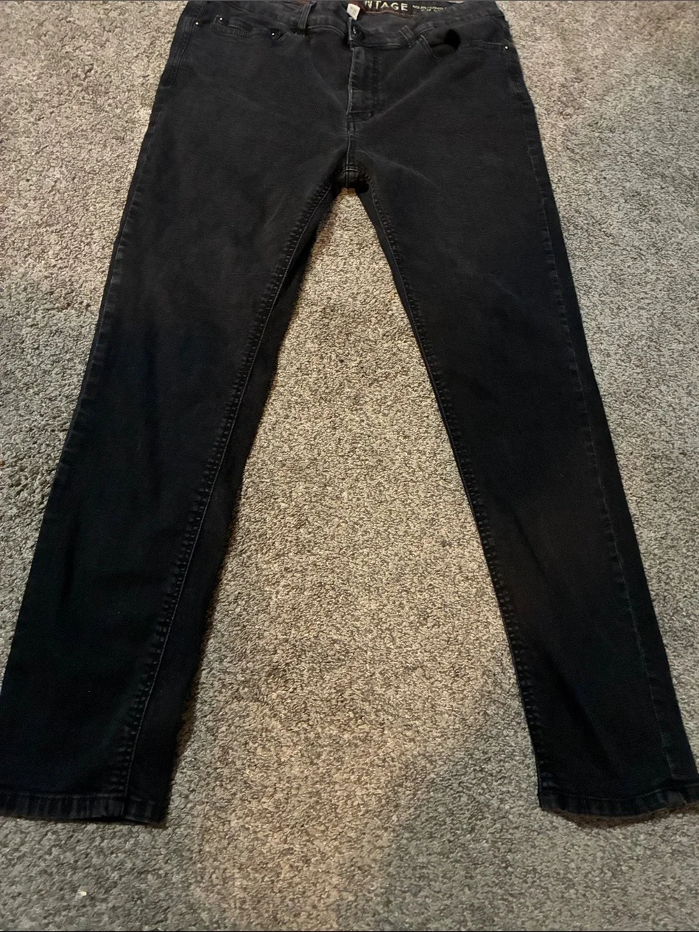 Original Waterproof Vintage-Inspired Nolan /Skinny Jeans in Black - Unbranded